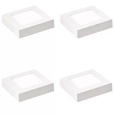 Kit 4 Painel Led Sobrepor Quadrado 6W 3000K Bivolt Blumenau