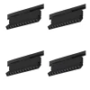 Kit 4 Projetor Led Para Trilho Nordecor 12W 3000K Preto