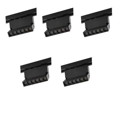 Kit 5 Projetor Led Duli Bivolt Nordecor 6W 4000K Preto Novo