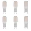 Kit 6 Lâmpada Led G9 E27 2W 6500K 220V Save Energy