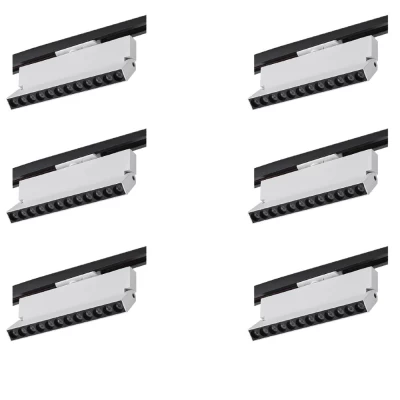 Kit 6 Projetor Duli Para Trilho Bivolt Nordecor 12W 4000K