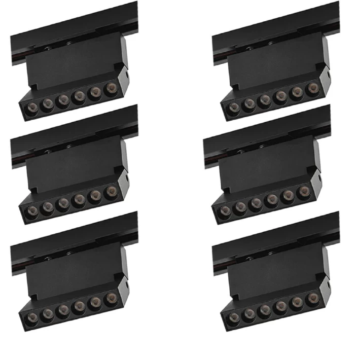 Kit 6 Projetor Led Duli Bivolt Nordecor 6W 4000K Preto