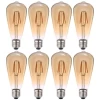 Kit 8 Lâmpada Led Filamento ST64 6W 2200k branco-quente Kit 8 Lâmpada Led Filamento ST64 6W 2200k branco-quente