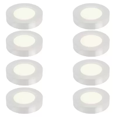 Kit 8 Luminária Cabinet Redonda 2W 6500K Blumenau Branco