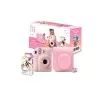 Kit Câmera Instax Mini 12 Rosa + Bolsa + 10 Filmes