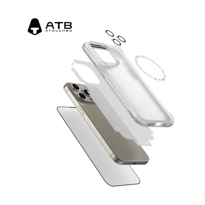 Kit Capa atp 4 Em 1 Incolor Para Celular 13 Pro