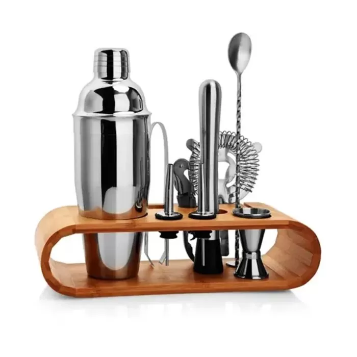 Kit De Coqueteleira E Acessórios P/ Drinks Aço Inox 12 Peças Kit De Coqueteleira E Acessórios P/ Drinks Aço Inox 12 Peças