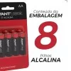 Kit De Pilhas Alcalinas AA Com 8 Unidades 1.5v Avant Kit De Pilhas Alcalinas AA Com 8 Unidades 1.5v Avant