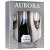Kit Espumante Aurora Moscatel 750ml C/ 2 Taças Kit Espumante Aurora Moscatel 750ml C/ 2 Taças