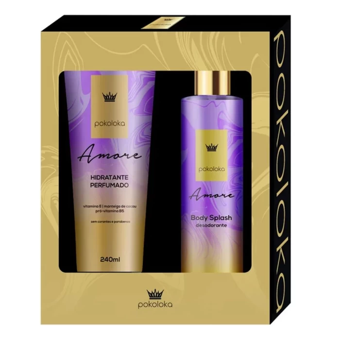 Kit Hidratante Amore + Body Splash Pokoloka 240Ml Novo Kit Hidratante Amore + Body Splash Pokoloka 240Ml Novo