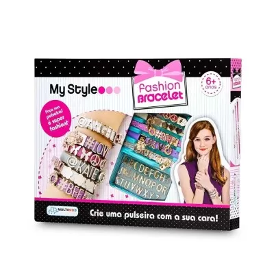 Kit Pulseiras My Style Com Letras Br097 Dm Toys Novo