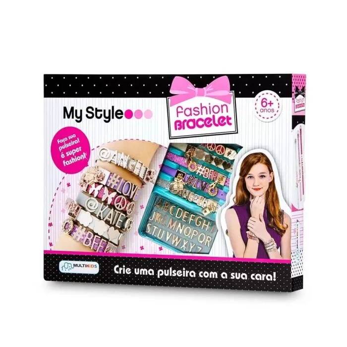 Kit Pulseiras My Style Com Letras Br097 Dm Toys Novo Kit Pulseiras My Style Com Letras Br097 Dm Toys Novo