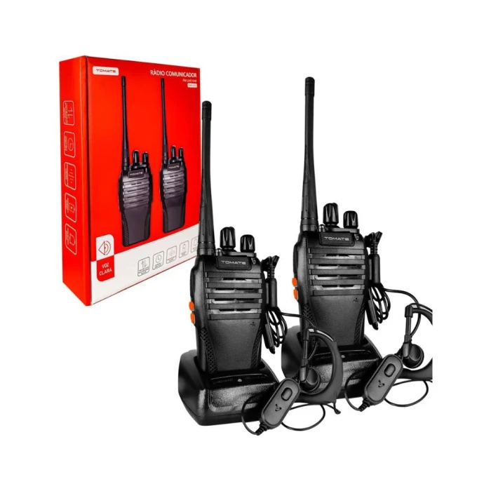 Kit Rádio Comunicador Profissional Tomate MRA-002 2 Unid