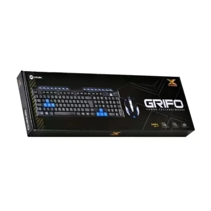 Kit Teclado E Mouse Gamer Sem Fio Vgc-01A Vinik Novo