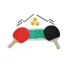Kit Tênis De Mesa Com 2 Raquetes e Mais 3 Bolinhas Novo Kit Tênis De Mesa Com 2 Raquetes e Mais 3 Bolinhas Novo