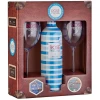 Kit de Vinho Françes Rose Piscine 750ml Com 2 Taças Kit de Vinho Françes Rose Piscine 750ml Com 2 Taças