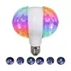Lâmpada De Led Giratória Rgb P/ Festas Com Adaptador Tomada Lâmpada De Led Giratória Rgb P/ Festas Com Adaptador Tomada
