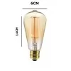 Lâmpada De Led ST64 Filamento E27 4W 2000K Glight Lâmpada De Led ST64 Filamento E27 4W 2000K Glight