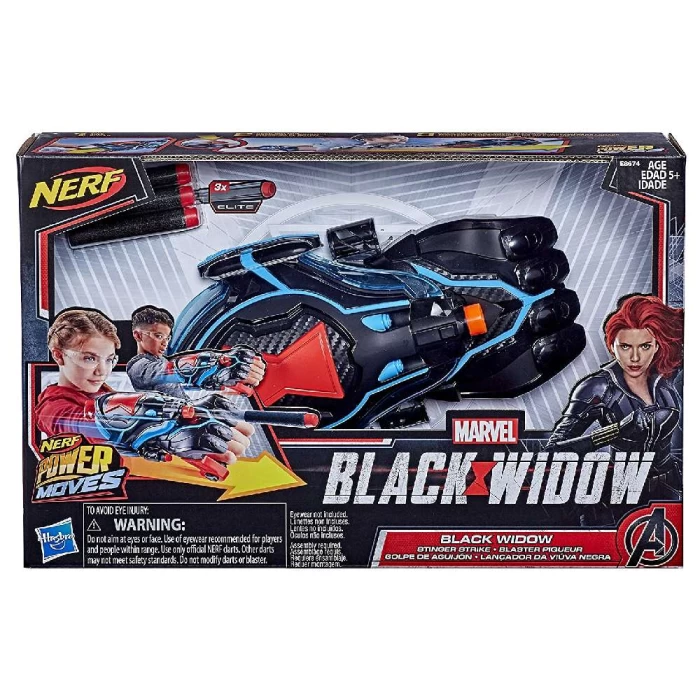 Lançador Power Moves Black Widow Nerf Hasbro E8674 Lançador Power Moves Black Widow Nerf Hasbro E8674