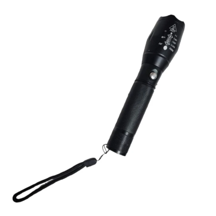 Lanterna Manual Tática De Led 17,5Cm H19438 Md