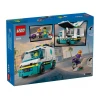 Lego City: Ambulância De Emergência Branca 184 Peças 60451