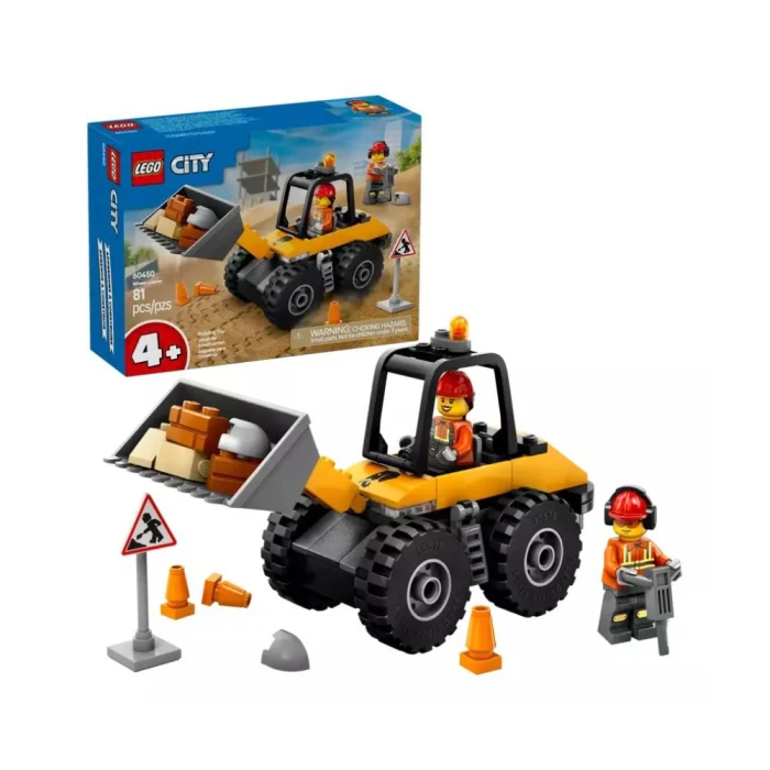 Lego City: Carregadeira De Construção Com Rodas 81 Pcs 60450