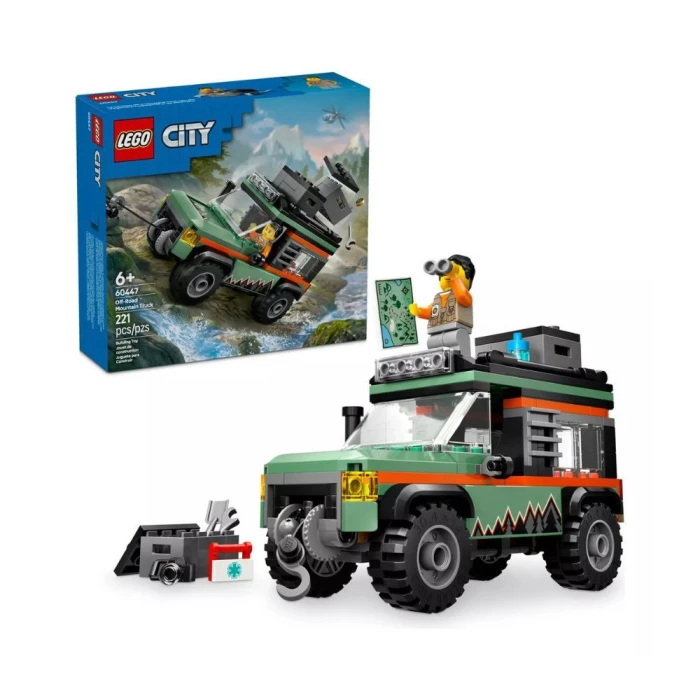 Lego City: Carro Jipe Off-Road 4X4 Na Montanha 221 Pçs 60447