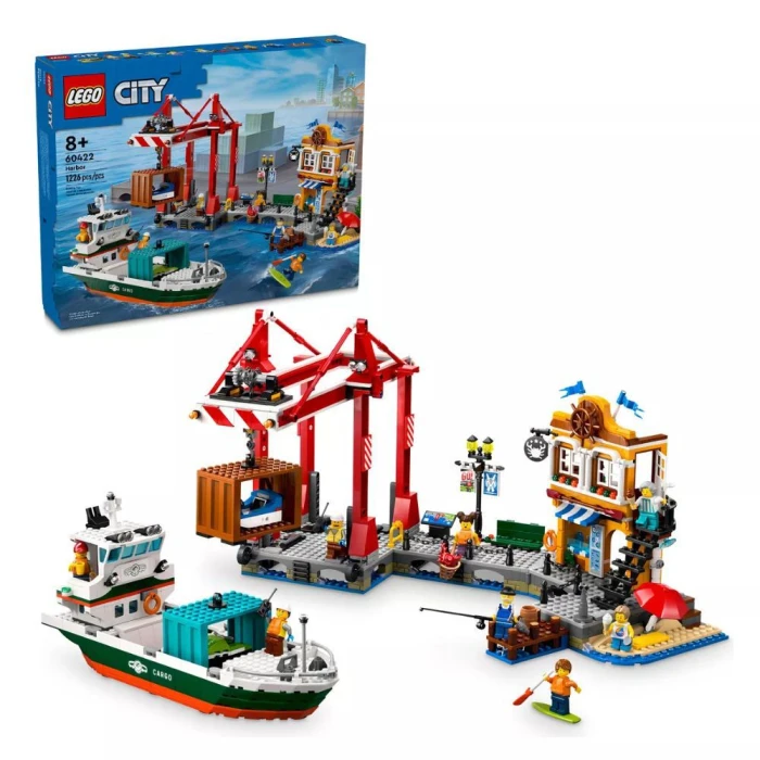 Lego City: Porto Beira-Mar Com Navio De Carga 1226 Pçs 60422