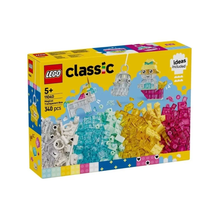 Lego Classic: Mundo Transparente Com 340 Peças 11040