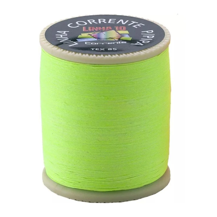 Linha Para Pipa N.10 457 Metros Cor Verde Limão Linha Para Pipa N.10 457 Metros Cor Verde Limão
