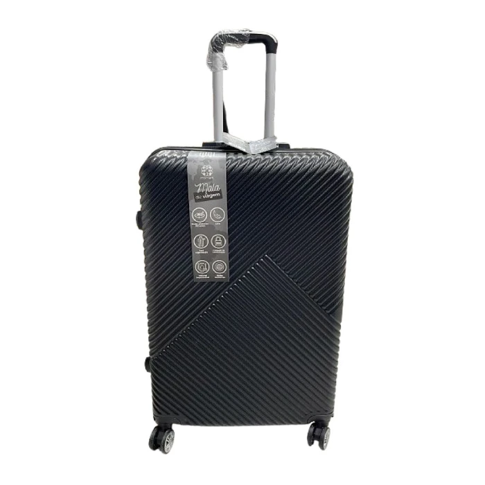 Mala De Viagem Com Rodas 32KG Abs Cor Preta CB3840 Moment