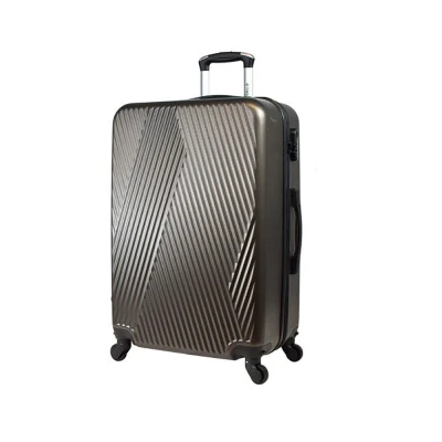 Mala De Viagem Com Rodas Em Abs Cor Champagne Lamour Grande