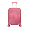 Mala De Viagem Fun Com Rodas Abs Rosa + Tsa Média Yins
