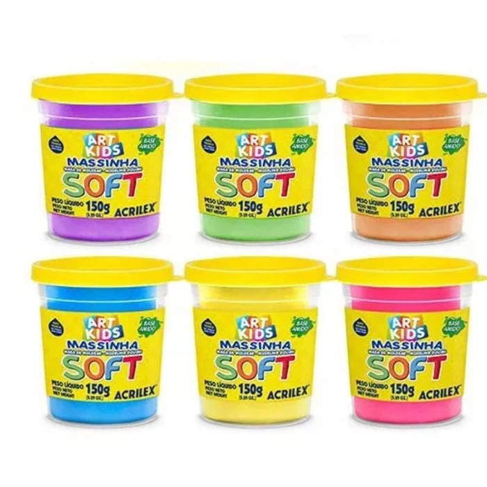 Massinha De Modelar Infantil ArtKids Cor Sortida 150g Massinha De Modelar Infantil ArtKids Cor Sortida 150g