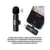 Microfone De Lapela Para Celular De Iphone Tc-F2-A Preto