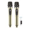 Microfone Profissional Sem Fio X-Cell Xc-Mic-W-20 Duplo UHF