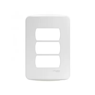Miluz Placa Para Módulos Com Suporte Branca Scheneider Novo
