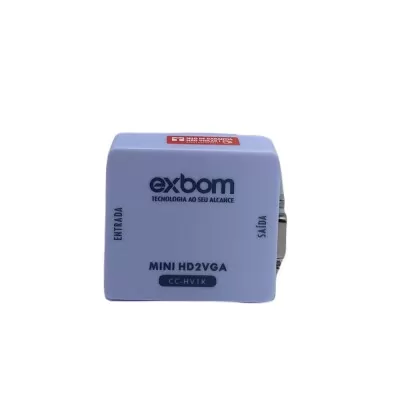 Mini Conversor Hdmi Para Vga Cc-Hv1K Exbom Novo