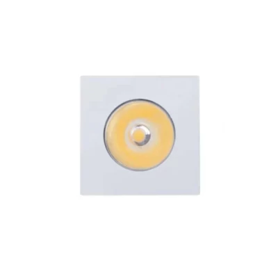 Mini Spot Led Branco Quadrado 3w 3000k Embutir Mbled