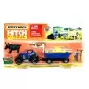Miniatura De Metal Matchbox Hitch E Haul Trator Azul H1235 Miniatura De Metal Matchbox Hitch E Haul Trator Azul H1235