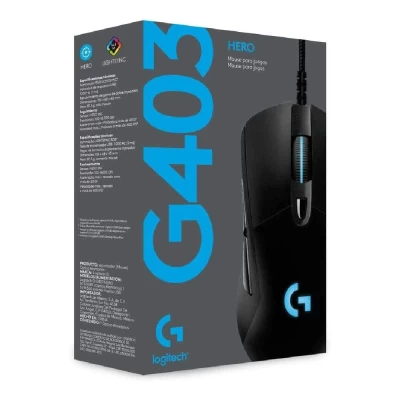 Mouse Gamer G403 Hero Logitech Cor Preto