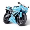 Moo De Corrida Racing Motorcycle Azul Bebê Roma