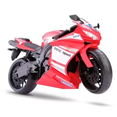 Moto De Corrida Racing Motrcycle Vermelha Roma Novo