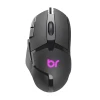 Mouse Gamer Octane USB 7200DPI C/ Led Cor Preto Bright MO003