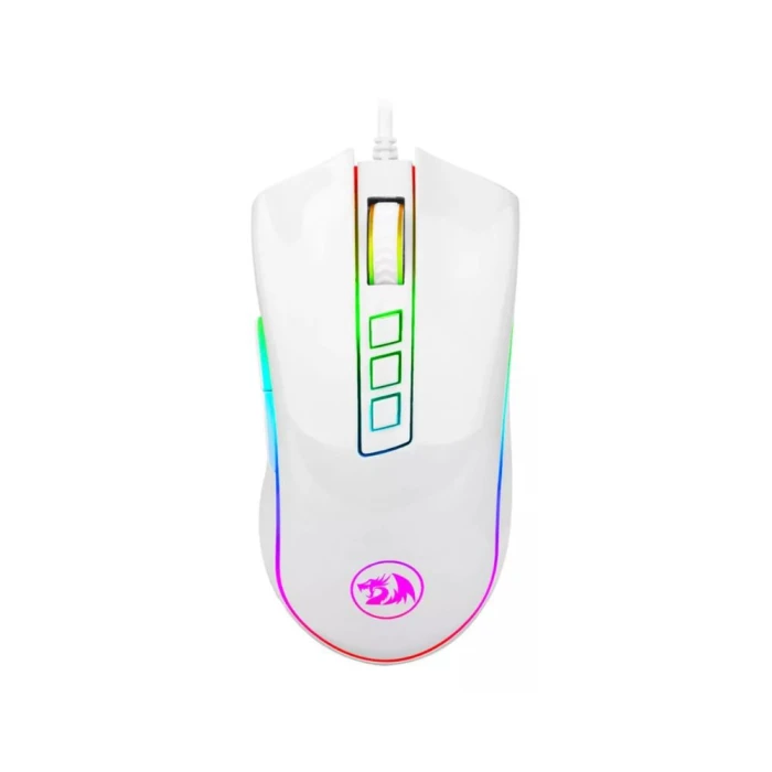 Mouse Gamer Redragon Cobra Lunar Cor Branco Rgb M711W