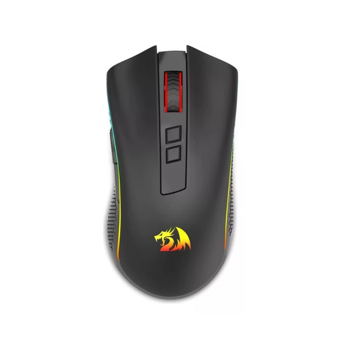 Mouse Gamer Redragon Cobra Pro Sem Fio + Usb Rgb Preto