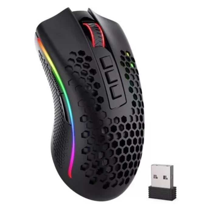 Mouse Gamer Redragon Storm Pro Rgb Sem Fio Cor Preto