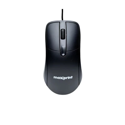 Mouse Officeeasy Com Fio USB Maxprint Preto Ergonômico