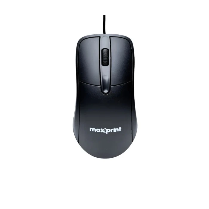 Mouse Officeeasy Com Fio USB Maxprint Preto Ergonômico