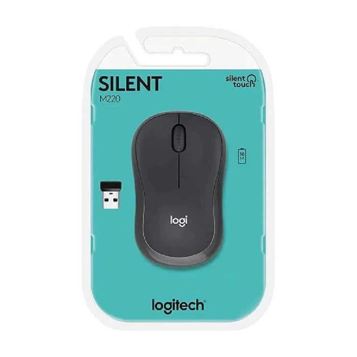 Mouse Sem Fio Logitech M220 Silent Grafite Preto 1000 Dpi Mouse Sem Fio Logitech M220 Silent Grafite Preto 1000 Dpi